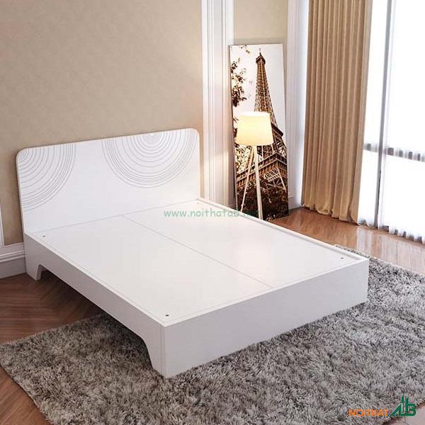 Giường ngủ MDF trắng 1m6 GN001