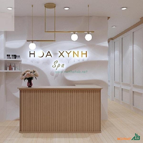 Quầy thu ngân spa chữ L