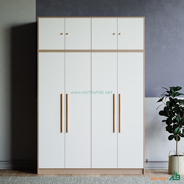 Tủ quần áo 4 cánh 1m6 TQA002