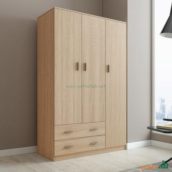 Tủ quần áo MDF 3 cánh vân gỗ TQA001