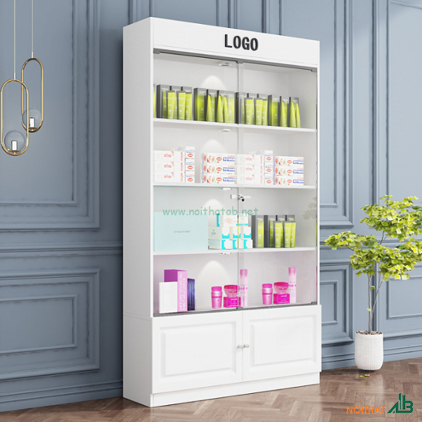 Tủ trưng bày mỹ phẩm 1m2 TTB006