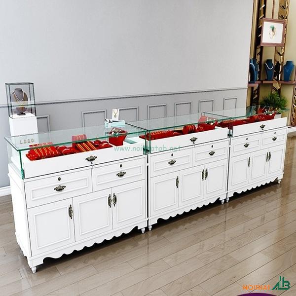 Tủ trưng bày trang sức giật cấp cửa kéo TTB003 - Ảnh 2