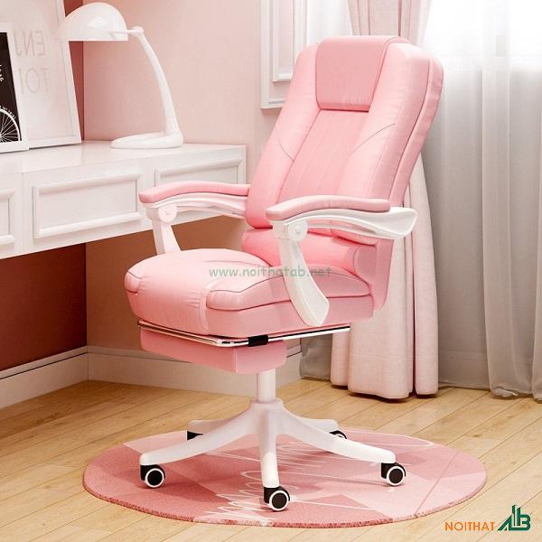 Ghế gaming nữ màu hồng GM001
