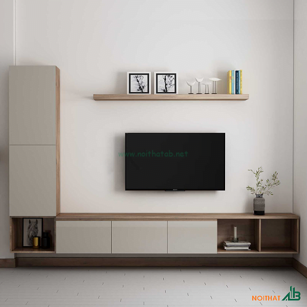 Kệ tivi treo tường chữ L KTV001