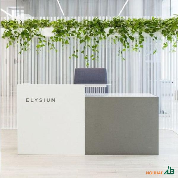 Quầy lễ tân 1m8 QLT040