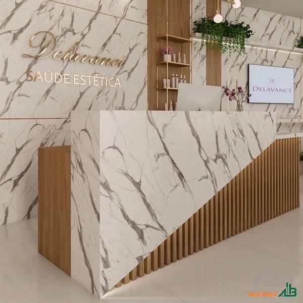 Quầy lễ tân 2m4 QLT033