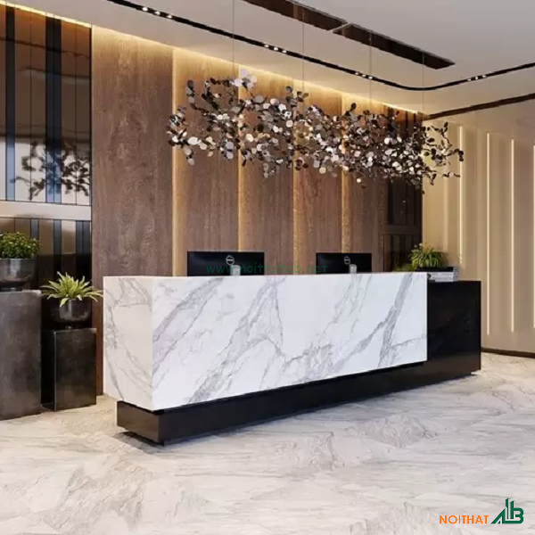 Quầy lễ tân 2m8 QLT004