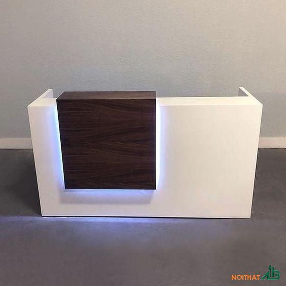 Quầy lễ tân chữ U 1m6 QLT042