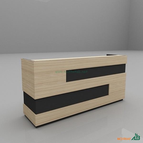 Quầy lễ tân chữ U luxury QLT025