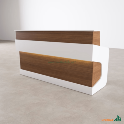 Quầy lễ tân chữ U luxury QLT027