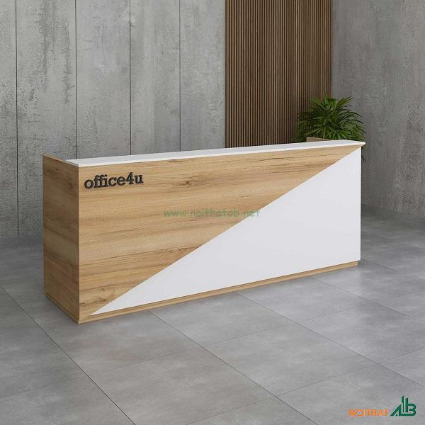 Quầy lễ tân chữ U office QLT017
