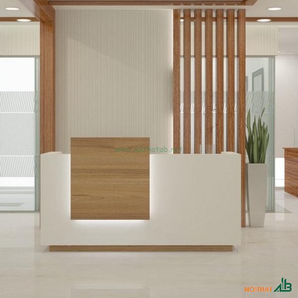 Quầy lễ tân luxuryAB QLT008