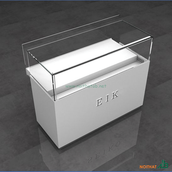 Tủ kính trưng bày thấp cửa kéo TTB015