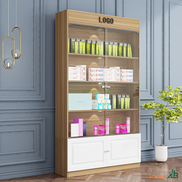 Tủ trưng bày mỹ phẩm 1m2 TTB020