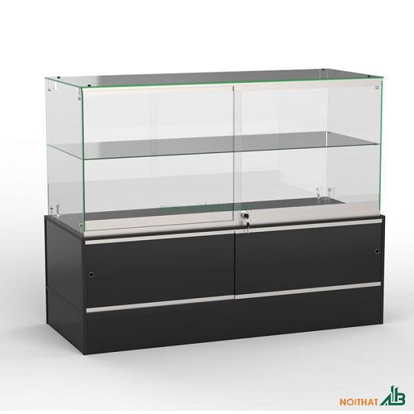 Tủ kính trưng bày thấp 2 tầng TTB016