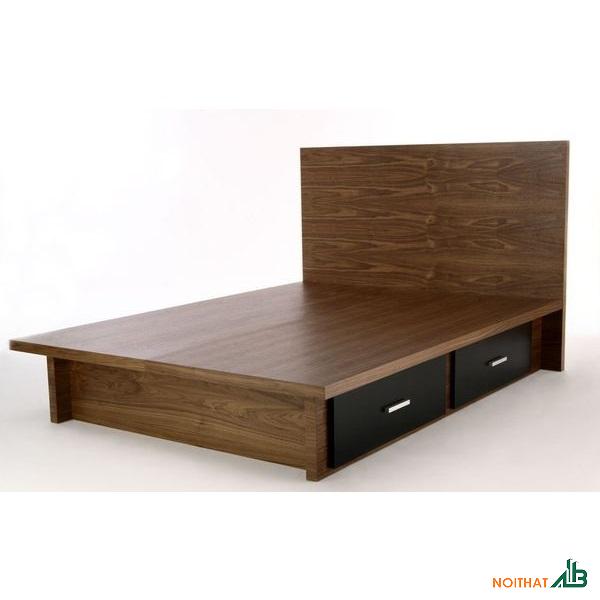 Giường ngủ gỗ 2 hộc tủ GN010