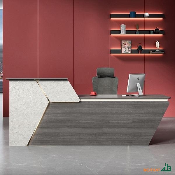 Quầy lễ tân 2m cao cấp QLT051