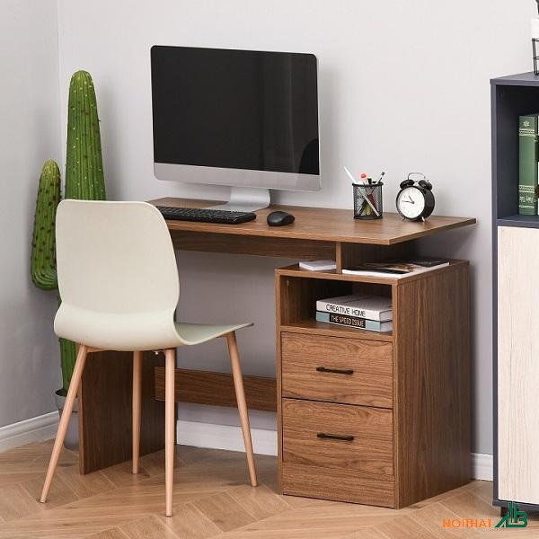Bàn làm việc 1m2 nâu gỗ BLV009