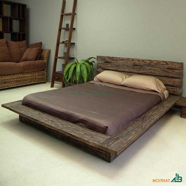 Mẫu giường ngủ kiểu Nhật gỗ công nghiệp đẹp giá rẻ