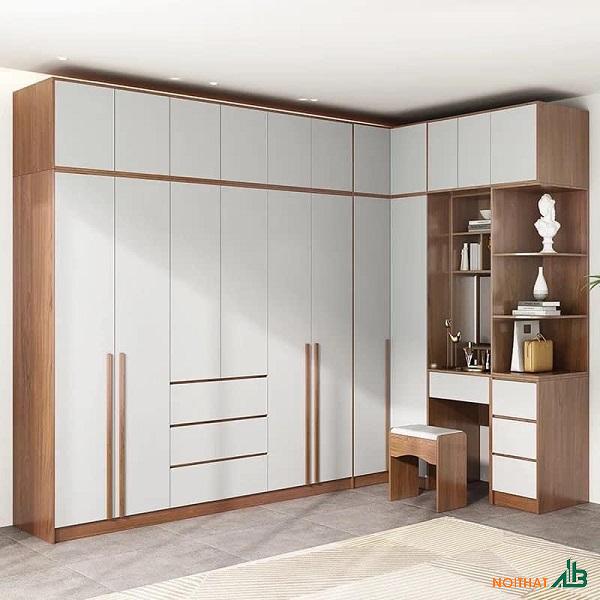 Tủ quần áo kết hợp bàn trang điểm TQA029