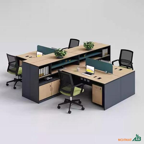 Bàn làm việc cụm 4 BLV014