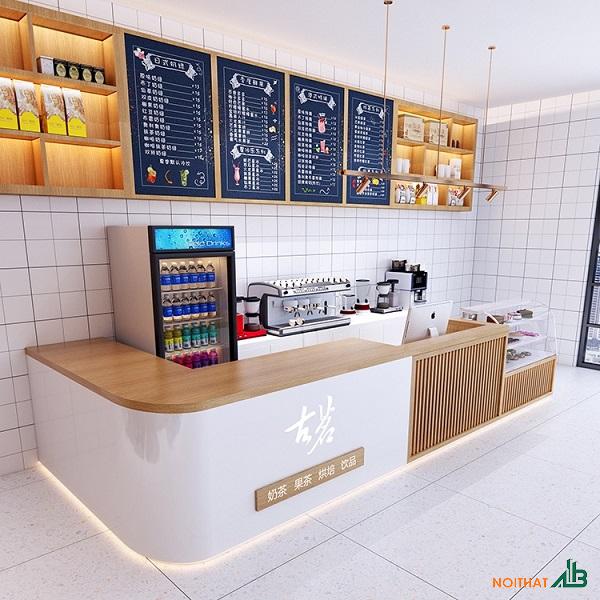 Quầy bar bo cong chữ L QB035