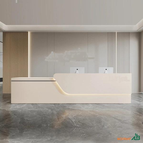 Quầy lễ tân văn phòng cao cấp 2m4 QLT060