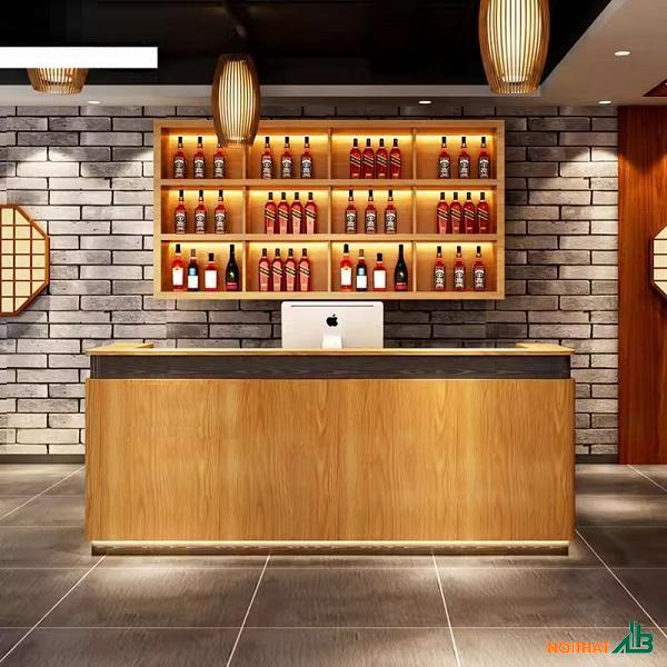 Quầy pha chế chữ U giá rẻ QB022