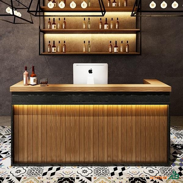 Quầy pha chế chữ U giá rẻ QB048