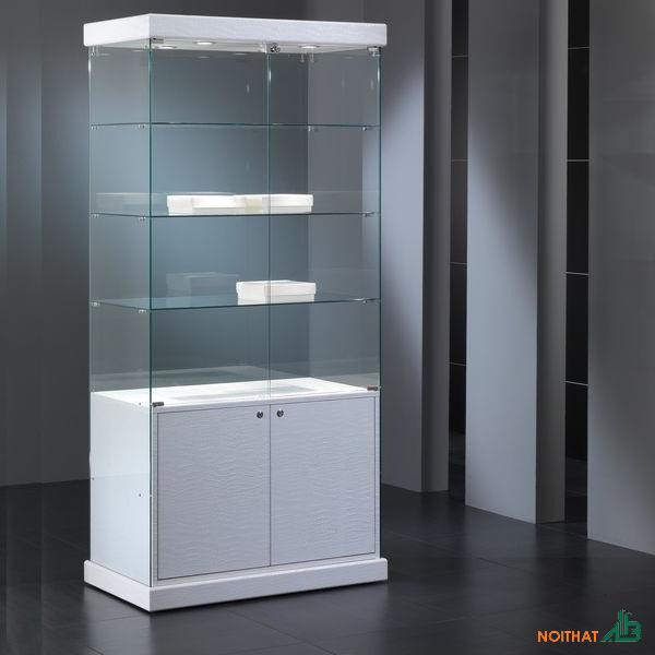 Tủ kính trưng bày 80cm x 1m8 TTB080