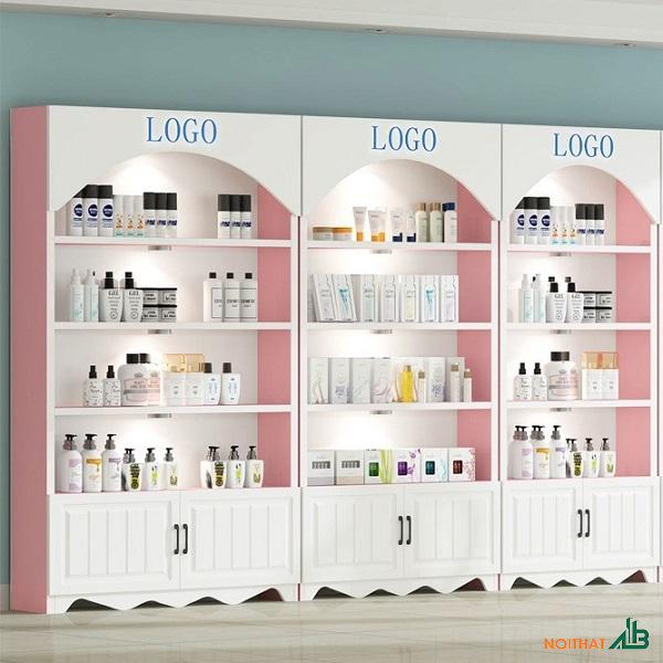 Tủ trưng bày mỹ phẩm mái vòm TTB041