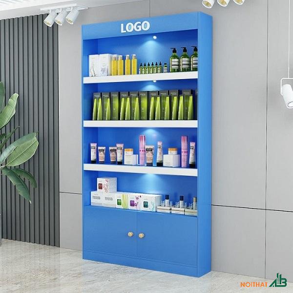 Tủ trưng bày giá rẻ 1m2 x 2m xanh TTB051
