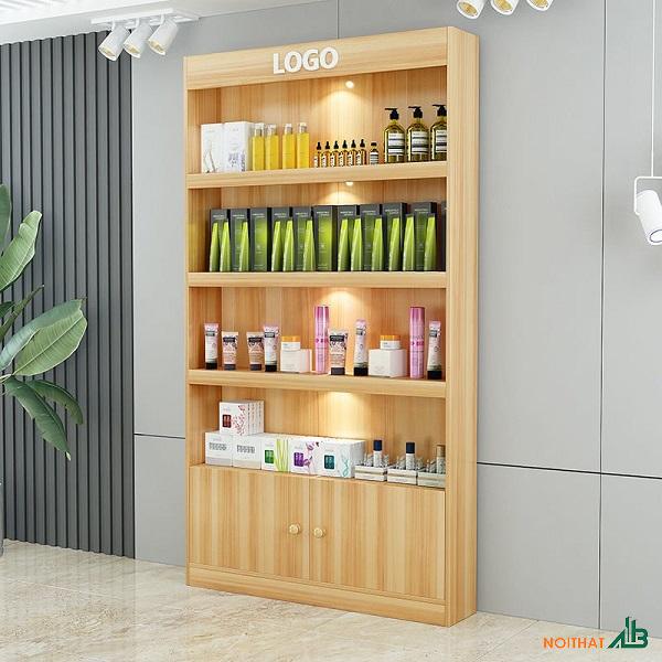 Tủ trưng bày giá rẻ 1m2 x 2m vân gỗ TTB053