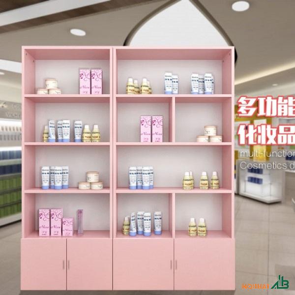 Tủ trưng bày 1m4 màu hồng TTB044