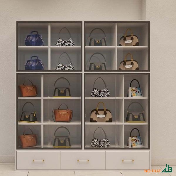 Tủ trưng bày túi xách cánh kính TTB065 - Ảnh 2