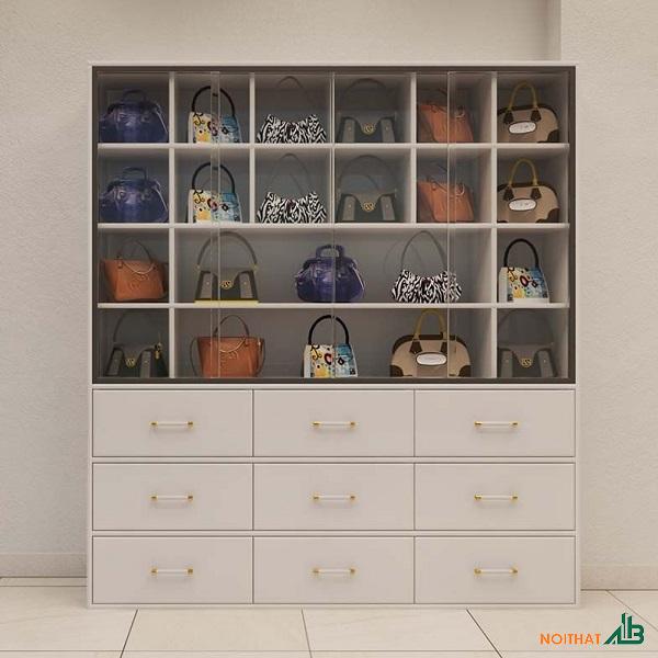 Tủ trưng bày túi xách cánh kính TTB065 - Ảnh 3
