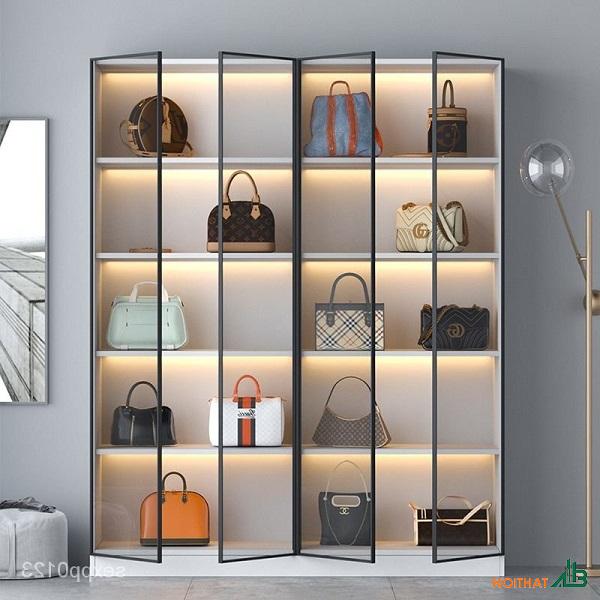 Tủ trưng bày túi xách cánh kính TTB065