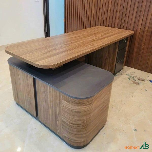 Bàn giám đốc chữ L độc đáo BGD014 - Ảnh 2