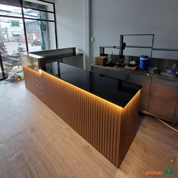 Quầy pha chế chữ L 3m x 2m QB058 - Ảnh 2