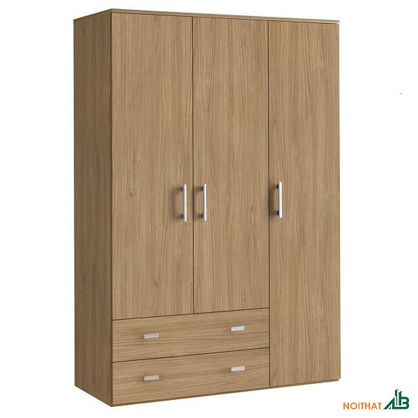 Tủ quần áo 3 buồng vân gỗ 1m4 x 2m2 TQA042