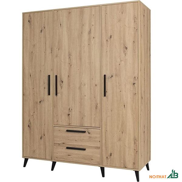 Tủ quần áo vân gỗ sồi 1m8 x 2m2 TQA041