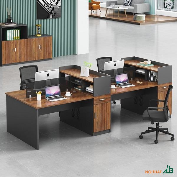 Bàn cụm vách ngăn 4 chỗ ngồi BLV027