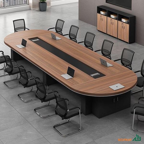 Bàn họp oval cao cấp 3m6 BH009