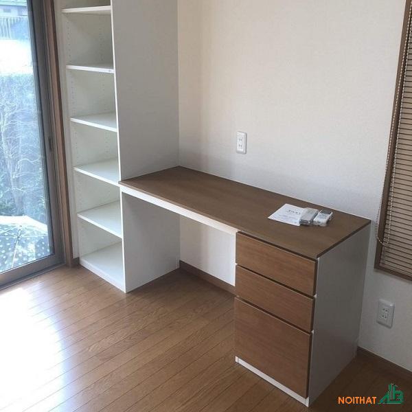 Bàn làm việc tại nhà liền kệ BLV028