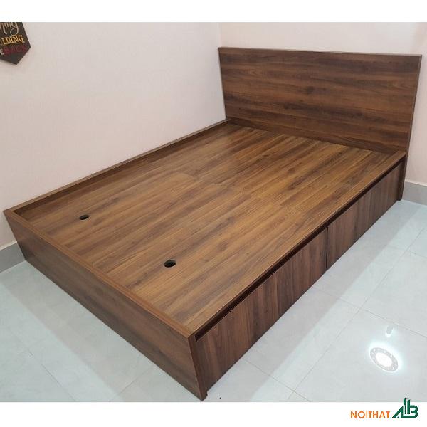 Giường ngủ gỗ 2 ngăn kéo lớn GN020