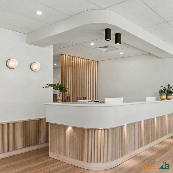 Quầy bar chữ L cao cấp QB073