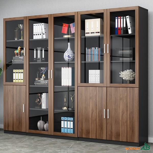 Tủ hồ sơ cánh kính cao cấp THS024
