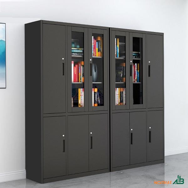 Tủ hồ sơ giám đốc cao cấp màu đen THS034