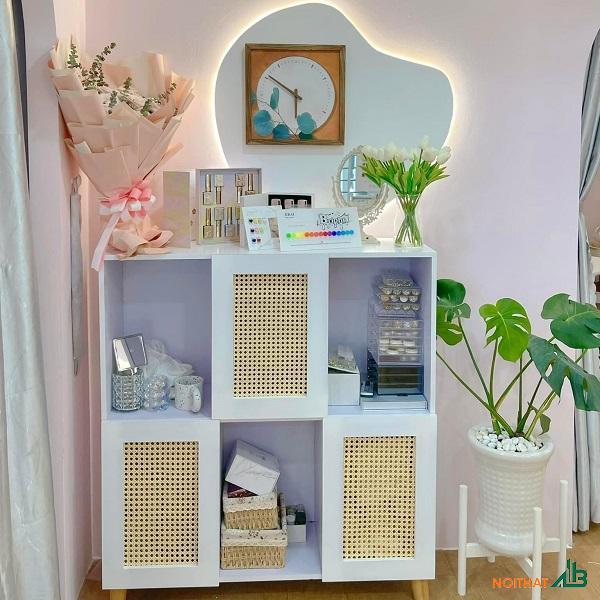 Tủ kệ trang trí spa TTB091