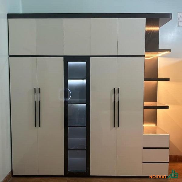 Tủ quần áo 2m4 giá rẻ TQA054